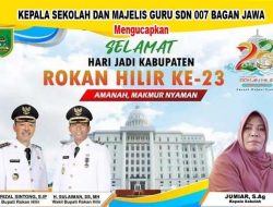 SDN 007 Bagan Jawa  : Selamat Hari Jadi Kabupaten Rokan Hilir Yang Ke 23 Tahun