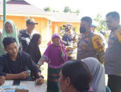 Kapolres Tanjab Timur Turun Langsung Cek Pengamanan Penarikan BLT di Kantor Pos Muara Sabak Barat