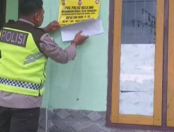 Demi Mempermudah Pelayanan di Tengah Masyarakat, Polsek Kumpeh Ilir Memasang Sticker Himbauan