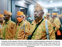 Kodam III/Siliwangi Berangkatkan 70 Veteran Seroja ke Tanah Suci…