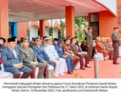 Pemkab Bintan bersama Forkopimda Gelar Upacara Peringatan Hari Pahlawan ’77…