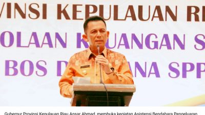 Ansar Ahmad Buka Kegiatan Asistensi Bendahara SMA/SMK Se-Provinsi Kepri…