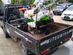 Dinas Pertanian dan Ketahanan Pangan INHU Gelontorkan Bantuan Handtraktor Terhadap Kelompok Tani