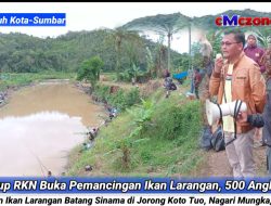 Wabup Limapuluh Kota Buka Acara Mancing Ikan Larangan, 500 Lebih Angler Jadi Peserta