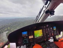 Proses Evakuasi Helikopter Yang di Tumpangi Polda Jambi Dilanjutkan Besok Pagi