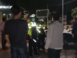 Satlantas Polres Tanjabtim Melaksanakan Kegiatan Operasi Patuh Hingga Malam Hari