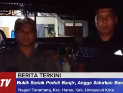 Bukik Soriak Peduli, Angga Agusta Salurkan Bantuan Warga Terdampak Banjir di Tarantang Harau