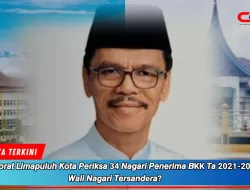 Salah Obat! Pemkab Limapuluh Kota Minta Wali Nagari Penerima BKK TA 2021 Kembalikan Sisanya