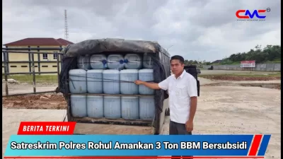 Satreskrim Polres Rohul Amankan 3 Ton BBM Ilegal Bersubsidi