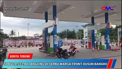 Tidak Sesuai SOP! SPBU 24.373.84 Langling Di Serbu Warga Front Dusun Bangko