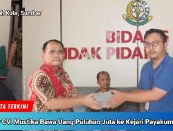Yoni Putra Direktur CV Mustika Bawa Uang Puluhan Juta Ke Kejari Payakumbuh, Ada Apa Dengan Kasus Pengadaan Seragam di Disdikbud Limapuluh Kota