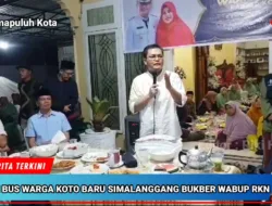 Didampingi Wali Nagari dan Dt. Ajisman, Warga Koto Baru Simalanggang Bukber di Rumah Dinas Wakil Bupati Limapuluh Kota