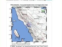 Gempa Darat Dengan Magnitudo 3.7 (M.3.7) Mengguncang kota Bukit Tinggi , Warga Jadi Cemas