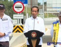 Presiden Jokowi Resmikan Ruas Tol Bangkinang-XIII Koto Kampar di Riau