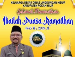 Bupati Rohil Beserta Forkompinda Lepas Peserta Pawai Takbir Idul Fitri 1445 H.