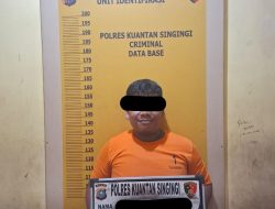 Tim Mata Elang Sat Res Narkoba Polres Kuansing Ungkap Kasus Pengedar Narkotika Jenis Shabu di Desa Sungai Langsat