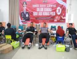 Peringati HUT ke-73 Humas Polri, Polda Riau Gelar Donor Darah