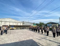 Pimpin Apel Gelar Pasukan Persiapan PAM TPS dan Pergeseran Logistik, Kapolsek Kandis Tekankan Netralitas Polri Pada Pilkada 2024