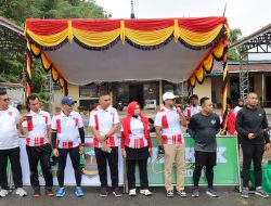 Kapolres Sijunjung hadiri kegiatan Minangkabau Basapeda to fun Bike dan Criterium Silokek 2024