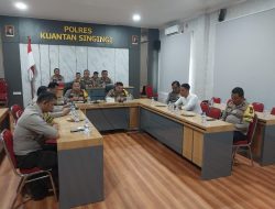 Polres Kuansing Ikuti Zoom Meeting Mendukung Program Ketahanan Pangan Nasional