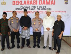 Polres Kuansing Gelar Deklarasi Damai Pilkada Serentak 2024 Komitmen Bersama Wujudkan Pemilihan Aman dan Kondusif