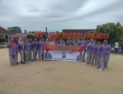Kapolsek Kandis Gelar Cooling System dan sosialisasi pencegahan perundungan di SMPN 4 Kandis