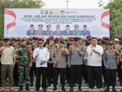 Apel Gelar Pasukan dan Sarpras Kesiapan Pendistribusian Logistik dan Pengamanan TPS Pilkada Serentak 2024 di Kabupaten Siak