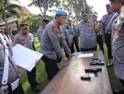 Polda Kepri Gelar Pemeriksaan Senpi, Guna Menujang ProfesionalIsme Serta Keamanan Dalam Pelaksanaan Tugas Kepolisian Di Wilayah Kepulauan Riau