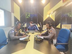 Sat Lantas Polres Siak Sosialisasi Himbauan Kamseltibcar Lantas Ops Lilin Lancang Kuning 2024