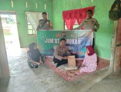 Jumat Barokah Polsek Kuantan Mudik Salurkan Bantuan Sembako Untuk Lansia Dan Masyarakat Kurang Mampu
