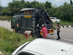 Respons Cepat Ditsamapta Polda Kepri: Evakuasi Kecelakaan Tunggal Di Nongsa, Tingkatkan Kesadaran Keselamatan Berkendaraan