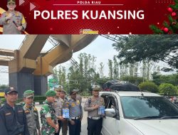 Sat Lantas Polres Kuansing Sosialisasikan Ops Lilin Lancang Kuning 2024 Melalui Penyebaran Brosur