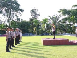 Polres Kuansing Gelar Upacara Kenaikan Pangkat Personil Periode 1 Januari 2025, Wakapolres Sandang AKBP 