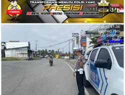 Sat Lantas Polres Kuansing Patroli Siang Antisipasi Daerah Rawan Laka Lantas, Balap Liar, dan C3