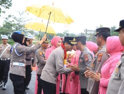 Farewell Parade Iringi Acara Pisah Sambut Kapolres Kuantan Singingi