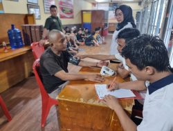 Cegah penularan penyakit, Tim Medis Lapas Pekanbaru Lakukan Skrining Kesehatan Warga Binaan Baru