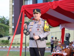 Kapolda Riau Pimpin Apel Gelar Pasukan Operasi Keselamatan Lancang Kuning 2025.