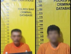 Curi Pagar Besi Milik PT PHR, Dua Orang Pria Ini Diringkus Polsek Minas 