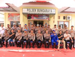 Kunjungan Kerja Kapolres Siak ke Mako Polsek Bungaraya, Tingkatkan Kesiapsiagaan Polsek dan Program Ketahanan Pangan