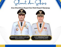 Ucapan Selamat Mengalir ke Bupati Dan Wakil Bupati Sijunjung Benny Dwifa Yuswir, S.STP, M.Si Dan H. Irradatillah, S.Pt.*