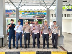 Hadirkan Mudik Aman Dan Nyaman Tim Ditlantas Polda Riau  Cek Terminal Dan Sisir  Jalan Lintas Timur Menuju Sumut
