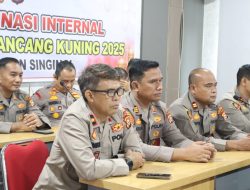 Polres Kuansing Gelar Rapat Koordinasi Internal Operasi Ketupat Lancang Kuning 2025