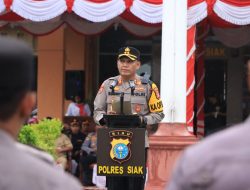 Kapolres Siak Pimpin Apel Gelar Pasukan Operasi “Ketupat 2025” Pengamanan Idul Fitri di Polres Siak