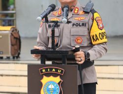 Polres Siak Gelar Apel Siaga di Lapangan Siak Bermadah, Menjelang Rapat Pleno PSU di Kabupaten Siak