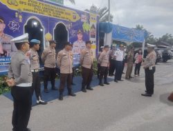 Apel Pagi Personel Pos Pam Exit Tol KM 28 Minas, Operasi Ketupat Lancang Kuning 2025 Hingga Hari Ini Berjalan Lancar!