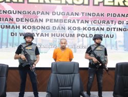 Satgas Gakkum Ops Ketupat LK 2025 Polda Riau, Tangkap Pelaku Pembobol Rumah 29 TKP, Spesialis Rumah Kosong dan Kos-Kosan Ditinggal Mudik.