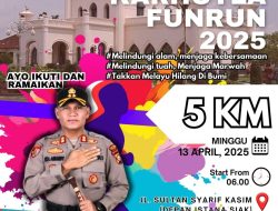 Polres Siak Gelar Jumpa Pers Umumkan Karhutla Fun Run 2025 Polres Siak, Wujud Kampanye Publik Serentak Se-Riau untuk Cegah Karhutla