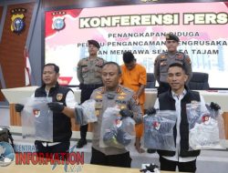 Ditreskrimum Polda Riau Berhasil Menangkap Diduga Pelaku Pengancaman yang Viral di Media Sosial