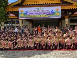 Kapolres Siak Pimpin Apel Pelepasan Kontingen KWARCAB 09 Siak Untuk Mengikuti JAMBORE KARHUTLA Riau 2025