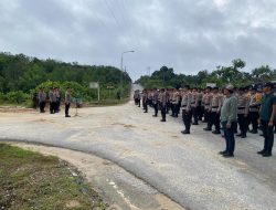 Wakapolres Siak Pimpin Apel Gabungan Pengamanan Aksi Unjuk Rasa di PHR Minas